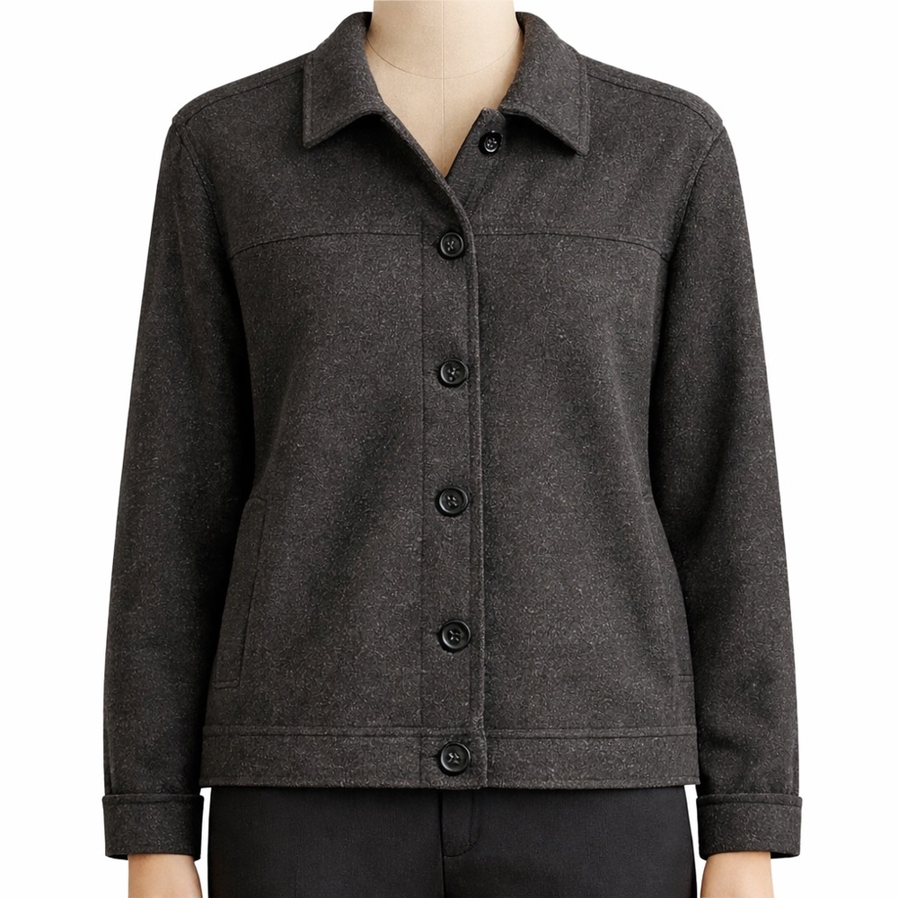 NWOT Max Studio Charcoal Utility Jacket